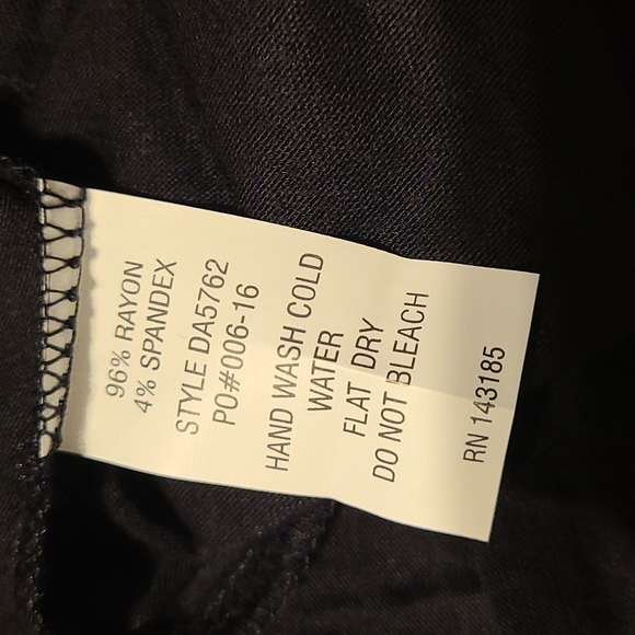 Spaghetti Strap Black Tunic Dress - Picture 2 of 2